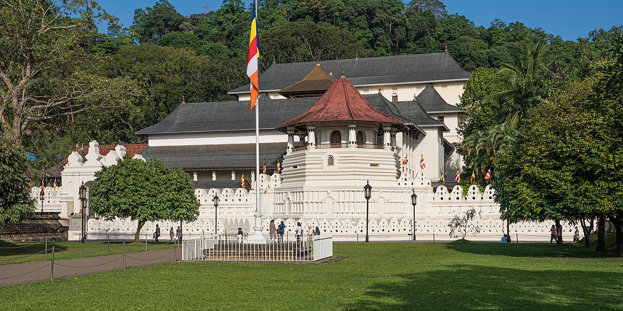Temple of the Sacred Tooth Relic in Kandy, Sri Lanka